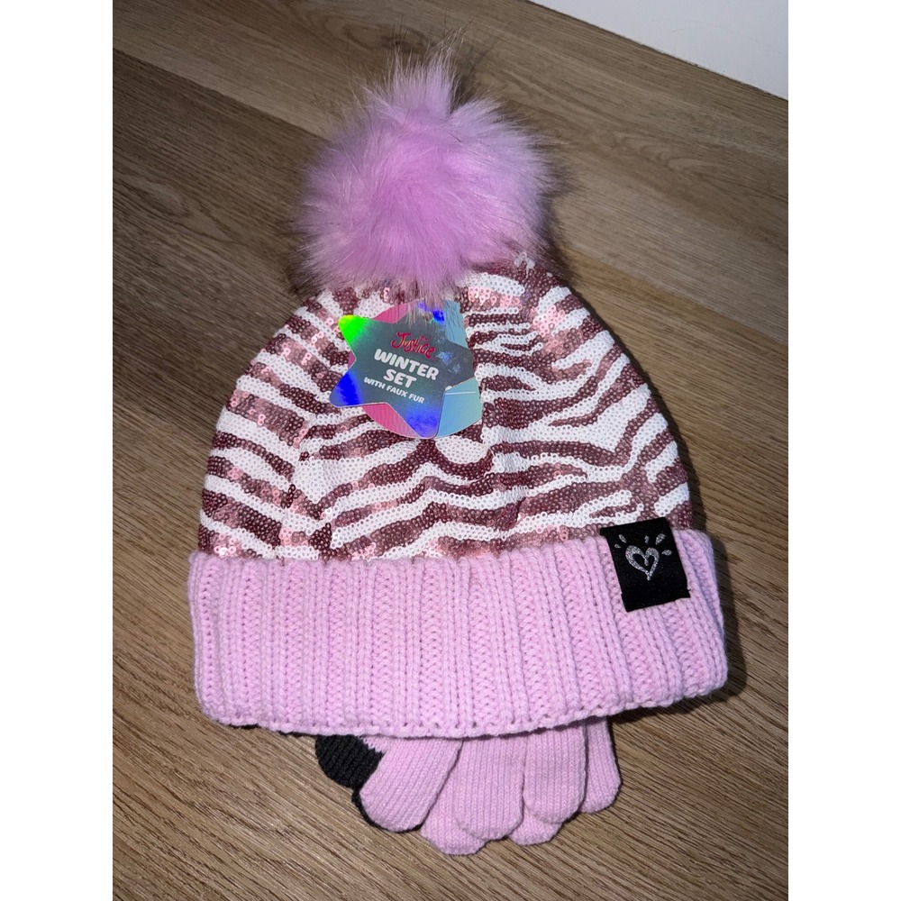 Girl hat and glove set